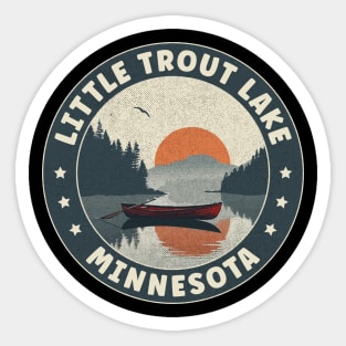 Little Trout Lake Minnesota Sunset Sticker